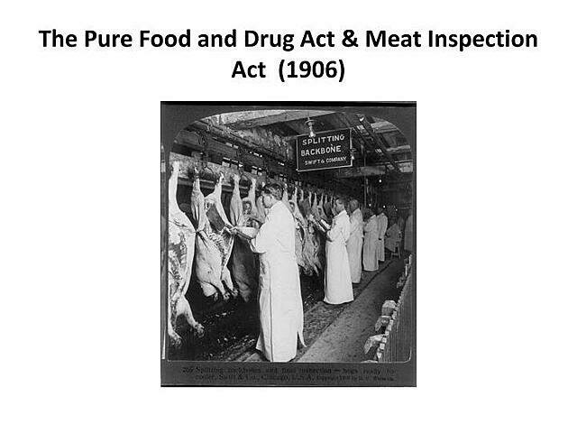 Hepburn Act, Pure Food and Drug Act