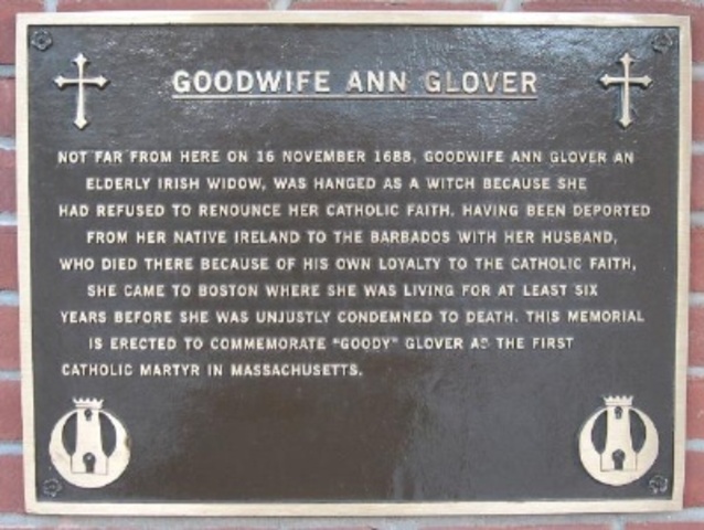 goodwife glover is executed