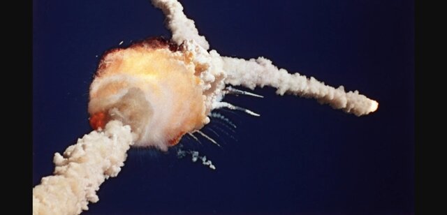 Space Shuttle Challenger Explodes