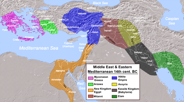The Assyrians rise to power in northern Mesopotamia.