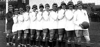 Primer encuentro oficial internacional del fútbol femenino