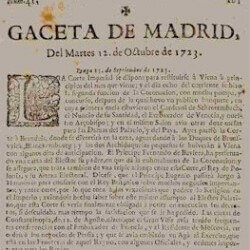 LA GAZETA DE MADRID - ESPANA