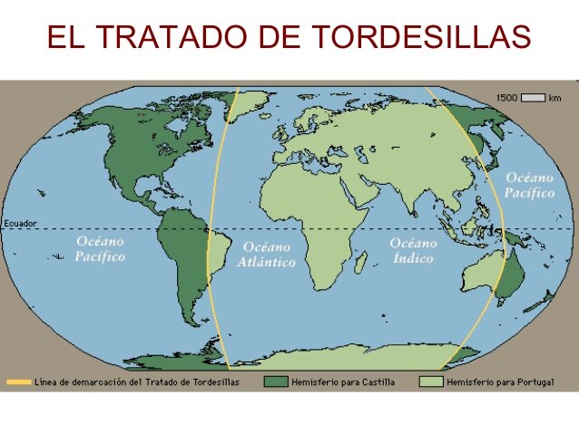 Creació del tractat de Tordesillas