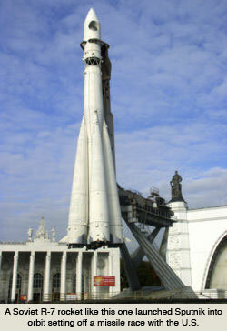 the first man made object to go into space