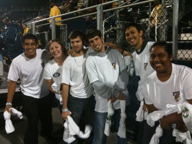 Green Tailgating and Football Game