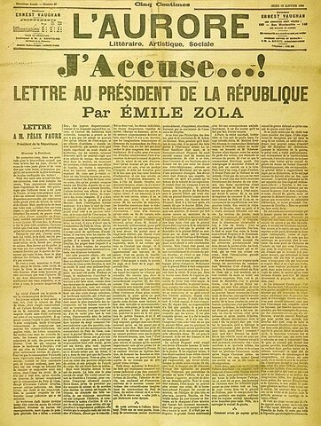 «J'accuse»