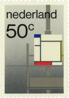 Wim Crouwel postage stamps