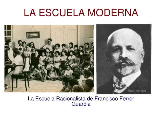 La escuela  moderna  fue clausurada