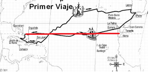 Primer viatge: Descobriment d'Amèrica