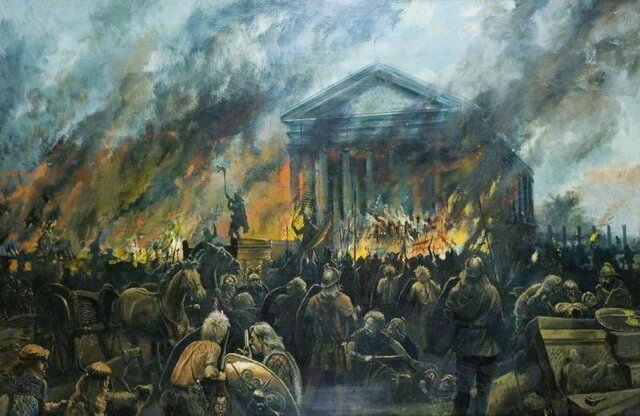 Roma saccheggiata dai vandali di Genserico