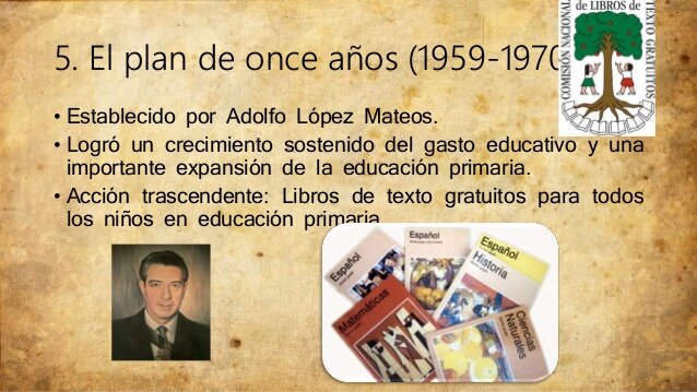 EL PLAN DE ONCE AÑOS, TORRES BODET1959