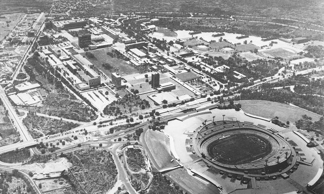 CONSTRUCCION DE LA CIUDAD UNIVERSITARIA 1954