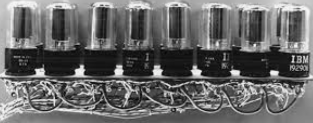 First electronic vacuum tubes