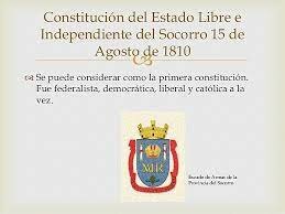 Constitución del Estado Libre E Independiente del Socorro.