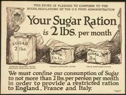 Sugar and gasoline rationed