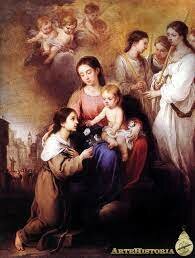 La Virgen y el Nino con Santa Rosalia de Palermo