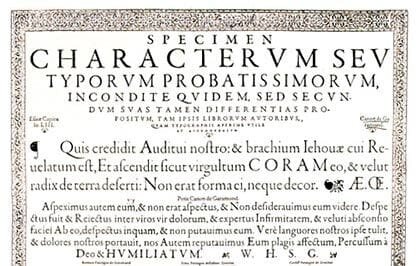 Tipografía Garamond