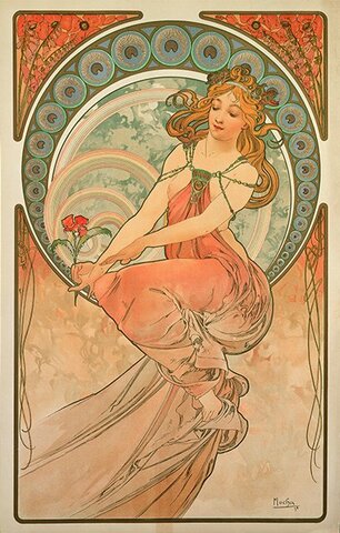 Alphonse Mucha, The Arts - painting