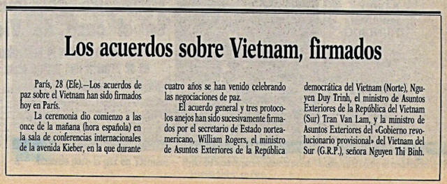 Acuerdos de Paz en Vietnam