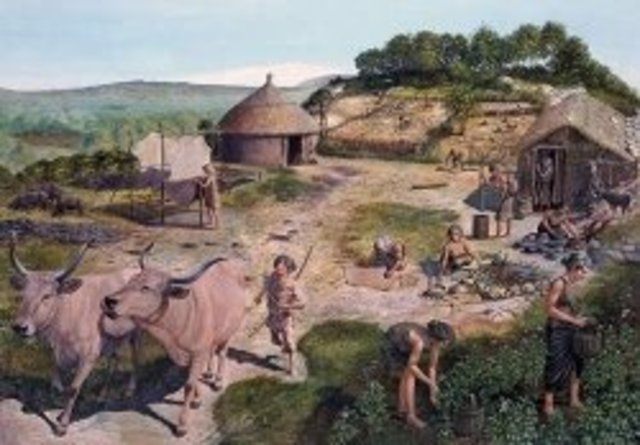 4000 BCE Many farming villages