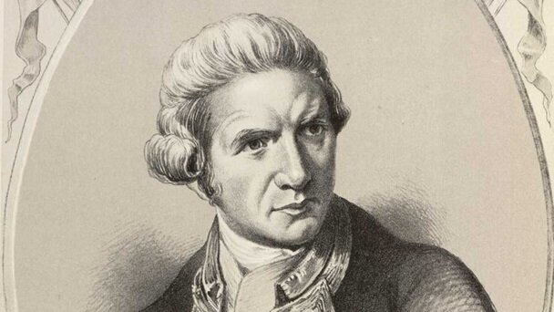 James cook left England