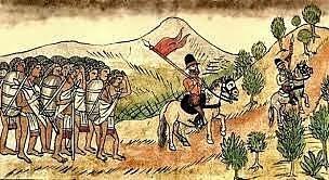 Llegada de Nuño de Beltran a Tzintzuntzan