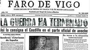 Último parte de Guerra y fin de la misma.