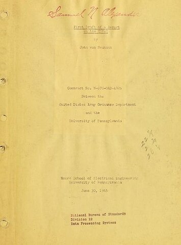 J. von Neumann - First Draft ... EDVAC