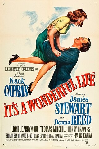¡Qué bello es vivir! (It's a Wonderful Life) por Frank Capra.