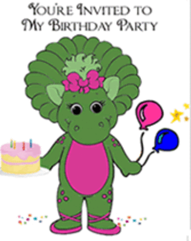 2nd Birthday Dressed as Baby bop