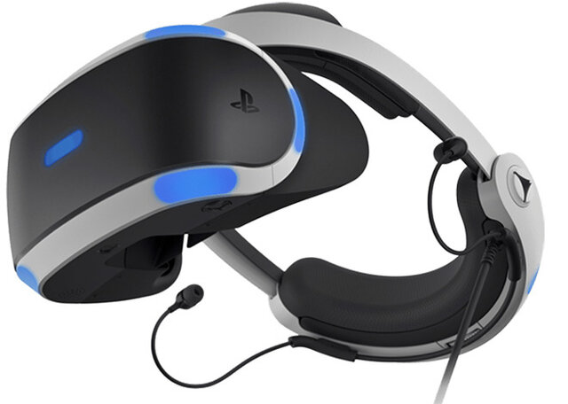 El casco de realidad virtual.