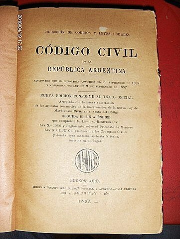Sanción del Código Civil