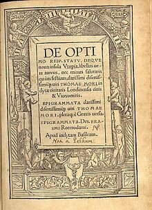 Utopía (Obra de Tomás Moro)