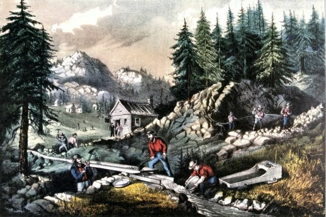 “Gold rush” Fiebre de Oro del Oeste de EEUU