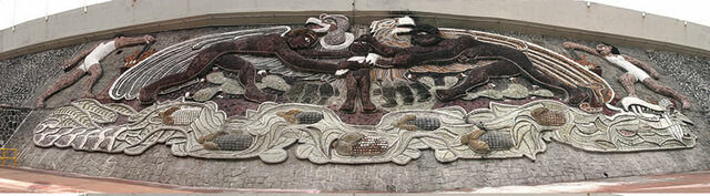 Diego Rivera crea "La Universidad, la familia mexicana, la paz y la juventud deportista"