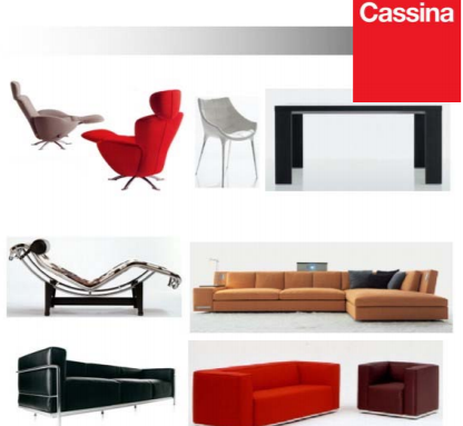 Mobiliario en Italia