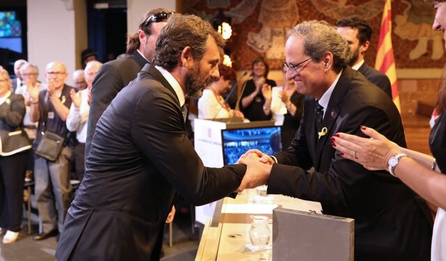 He received the "Creu de Sant Jordi"