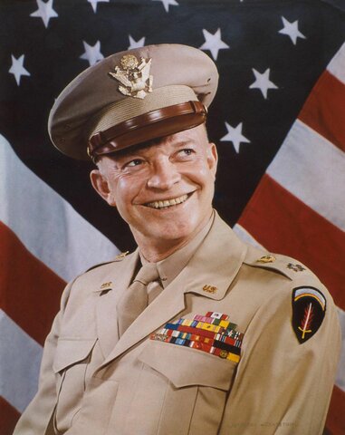 President Dwight D. Eisenhower is inaugurated for second term.