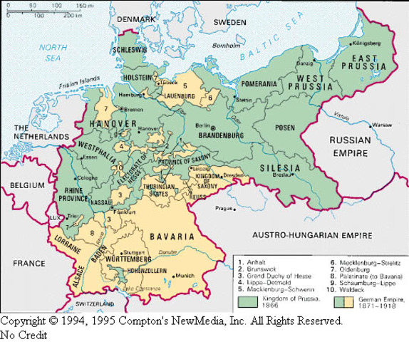 Kaiser Wilhelm declares a German Empire