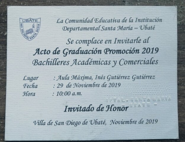 Graduación Bachiller