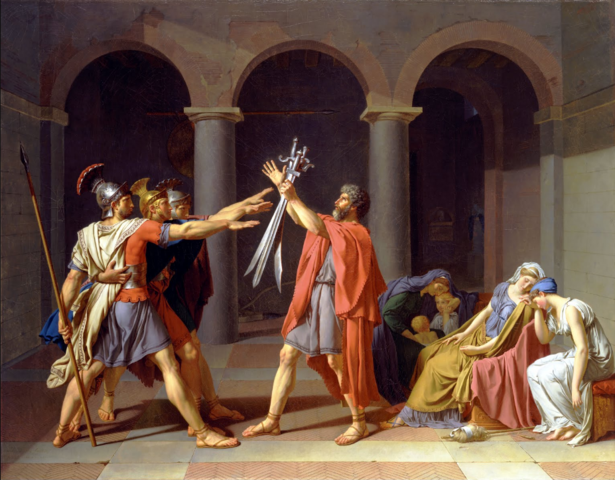 Il giuramento degli Orazi- Jacques Louis David