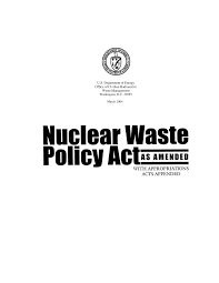Nuclear Waste Policy Act of 1982