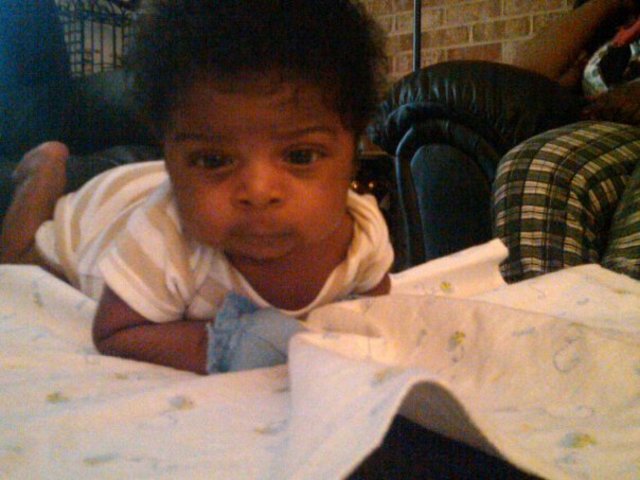 Katrice gave birth to son