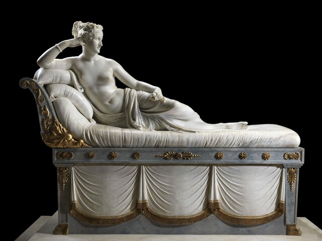 Paolina Borghese Bonaparte raffigurata come Venere vincitrice-Antonio Canova