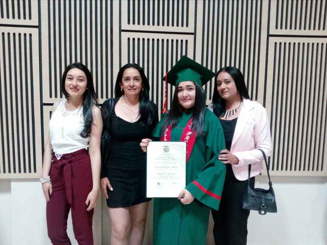 Me gradué del bachillerato