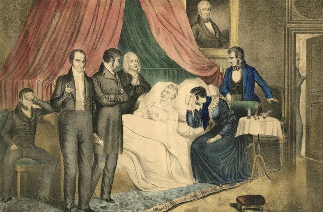 President Harrison dies after only a month in office