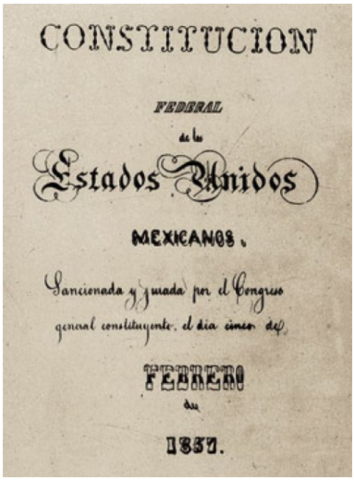 Constitución Política de la República Mexicana del 5 de febrero de 1857. (febrero 5, 1857).