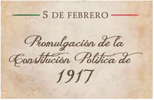 Constitución Política de los Estados Unidos Mexicanos (febrero 5, 1917).