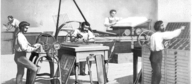 La imprenta de Johannes Gutemberng