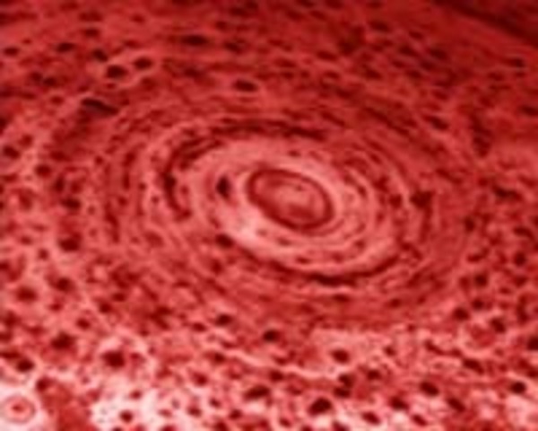 Hurricane on Saturn